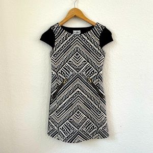 {Rare Editions} Girls Black Dress w Zippered Pockets